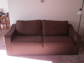 moving sale-sofa and and sofa table (OBO) 1