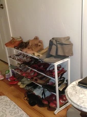Like NEW 4-tier shoe rack (for + 20 pairs) - $15 1