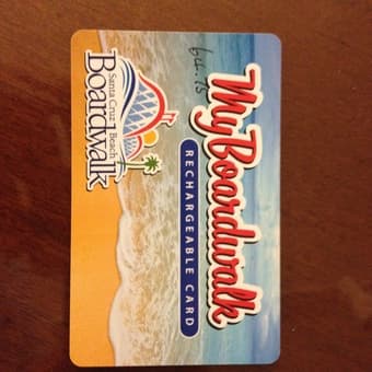 Gift card - santa cruz boardwalk($64) for $45 1