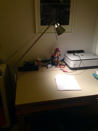 Floor lamp for work desk - $25 3