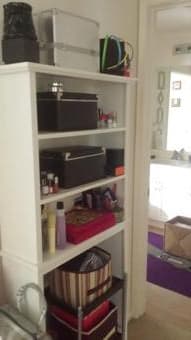 Must Sell! White color Bookshelf/Bathroom Furniture/Multipurpose Shelf 1