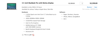 SELLING used high spec 15 inch macbook pro $1600 3