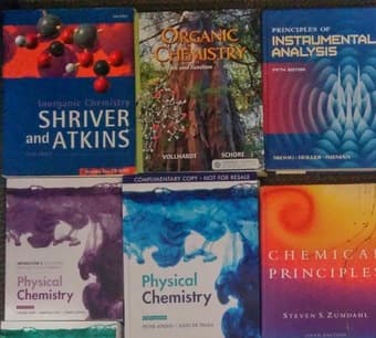 Textbooks for sale (Chemistry and Physics) 1
