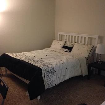 IKEA queen bed with mattress - like new !  Only 350 !! 1