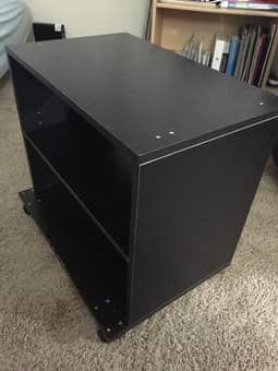2 tier rolling shelf 2