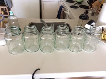 6 Atlas Mason Jars - $5 1