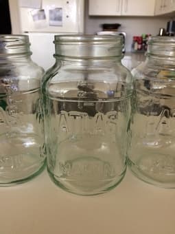 6 Atlas Mason Jars - $5 2