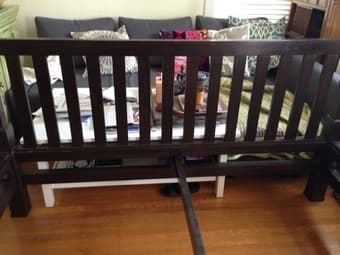 Teak 4-Poster Bed made in India, $1,000 3