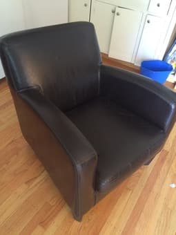 Leather Armchair ($100) 1
