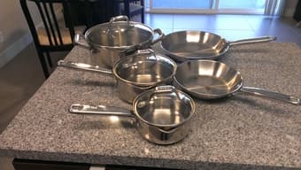 Stainless Steel Cookware Set $75 ($50 if you pick it up in San Mateo) 1