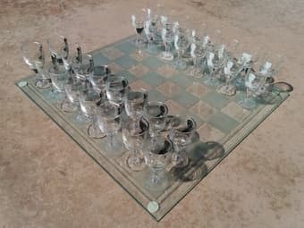 Drinking Chess Set - $20 1