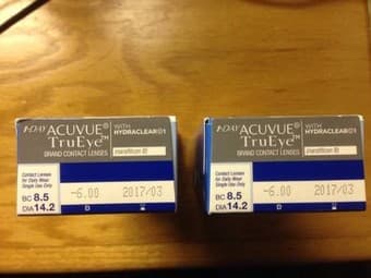 Acuvue TruEye daily disposable contact lenses -6.00 (2.5 boxes) 1