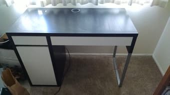 moving sale (bedframe + mattress, desk, chair) 1