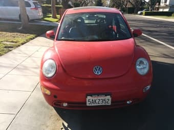 2001 VW red beetle $3000 3