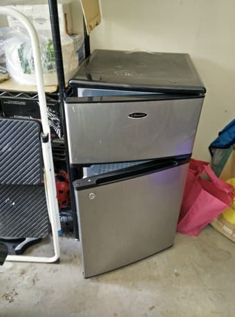 Emerson mini fridge with freezer, $50 1