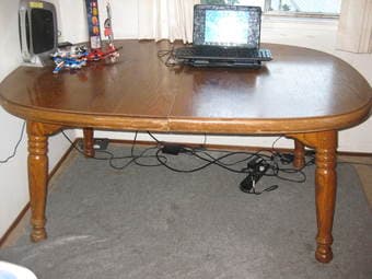 wood table for sale   $30 2