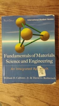 $10 - Fundamentals of Materials Science and Engineering 1