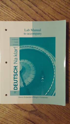 $30 - Deutsch: Na klar! : Lab Manual to accompany 1
