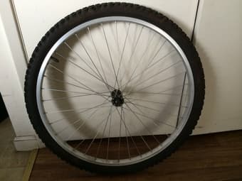 26' mountain bike front wheel for sale--$10 1