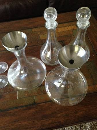 Wine glasses/Decanters/Cupcake/Candle Stands - $10 (mountain view) 2