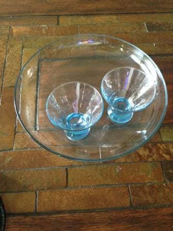 Cupcake Stand/Glass Tray/Candle Stands - $10 (mountain view) 2