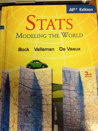 Stats: Modeling the World 3rd/AP* Edition (Grades 9-12) $50 3