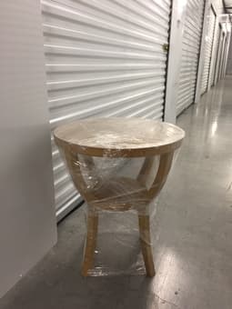 MOVING: West Elm side table, Therapure Purifier, LAMPS, Leather Chair 1