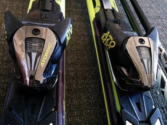 Skis $250 - 2014 Atomic Blackeye 167cm XTO12 bindings + bag + 48" K2 poles 3