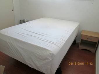 Bed Set: Full Size Mattress, Box Spring + Memory Foam + Bedside Tables 2