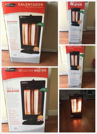 Moving sale: reflective heater -- $15 1