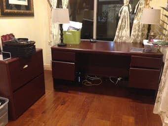Study table with size table free $90 for both! 1