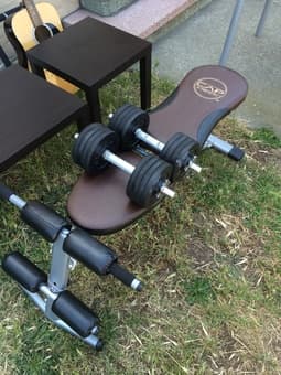 Moving Sell! (weight bench, king sized malm bed, shoe rack) 1