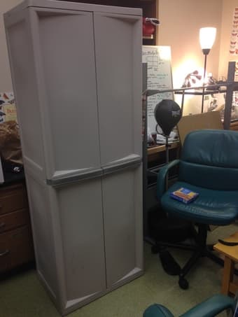 indoor/outdoor utility cabinet: $70 1