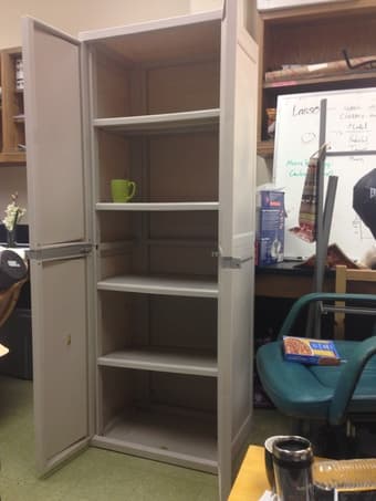 indoor/outdoor utility cabinet: $70 2
