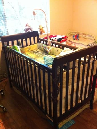 Baby crib and mattress for sale 1