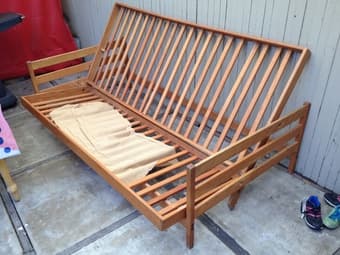 Wooden Sofabed, $80 2