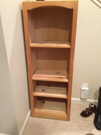 Wooden shelves, $15 2
