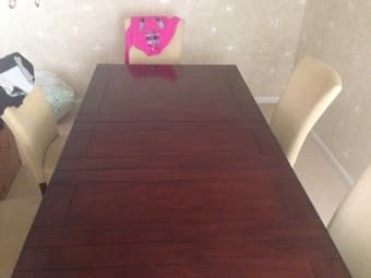 Table & chairs, $200 3