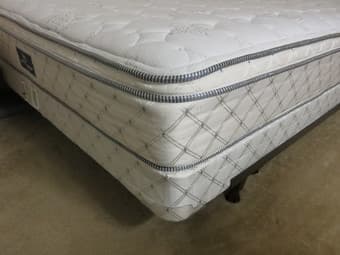 Queen Size Mattress and Box Spring with Frame - $300 3