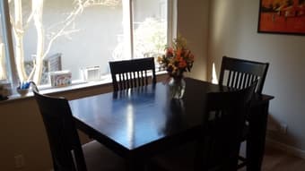 kitchen table, chairs, bar stools 2