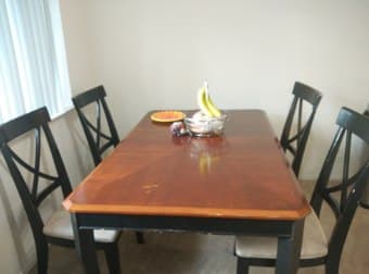 Antique wooden Dining table & set of 4 chairs for $100 ! 1