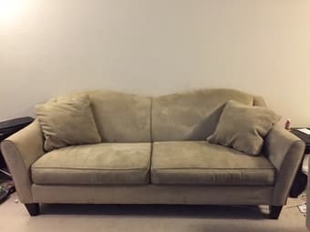 Sell living room set (couch, love seat, chair and ottoman) - $500 1