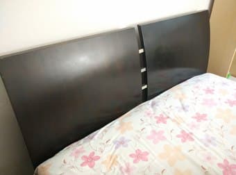 Queen size bed & frame (for pick-up TODAY) @$100 2