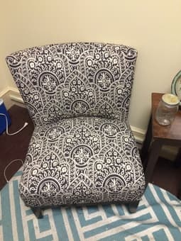 Black & White Accent chair for sale 1