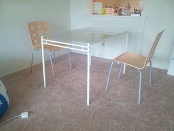 Ikea Table and two chairs- $45 1