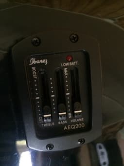 Ibanez Black Acoustic Electric Guitar 2