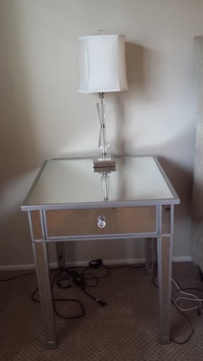 end tables and lamp 2