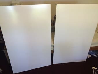 2x large heavy duty dry erase / whiteboards (30"x47") - $25 2