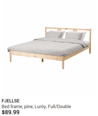 Full Ikea Bed for Sale (negotiable) 1