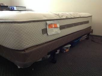 Queen bed for sale (mattress, box spring, and frame) 3